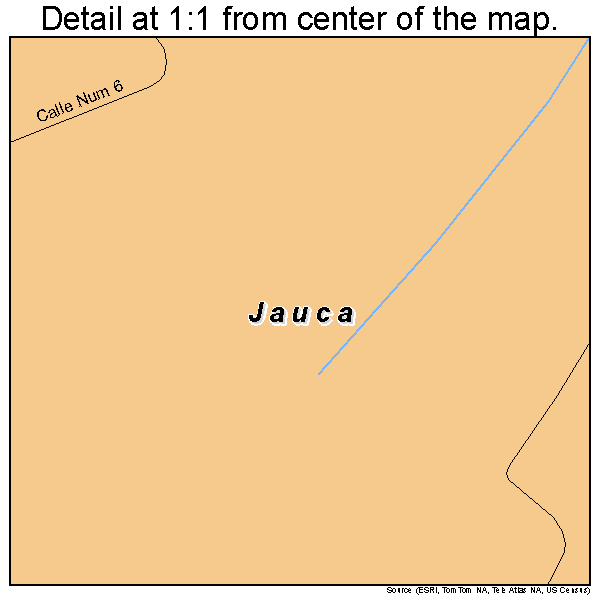 Jauca, Puerto Rico road map detail