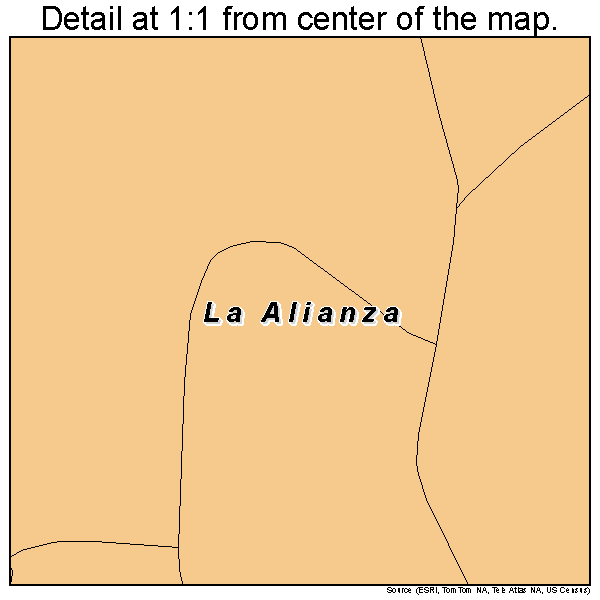La Alianza, Puerto Rico road map detail
