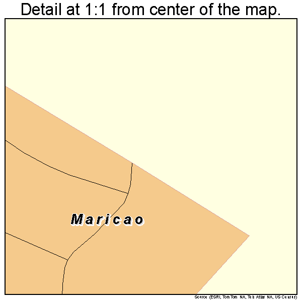 Maricao, Puerto Rico road map detail