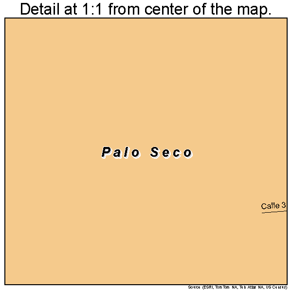 Palo Seco, Puerto Rico road map detail