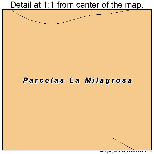 Parcelas La Milagrosa, Puerto Rico road map detail