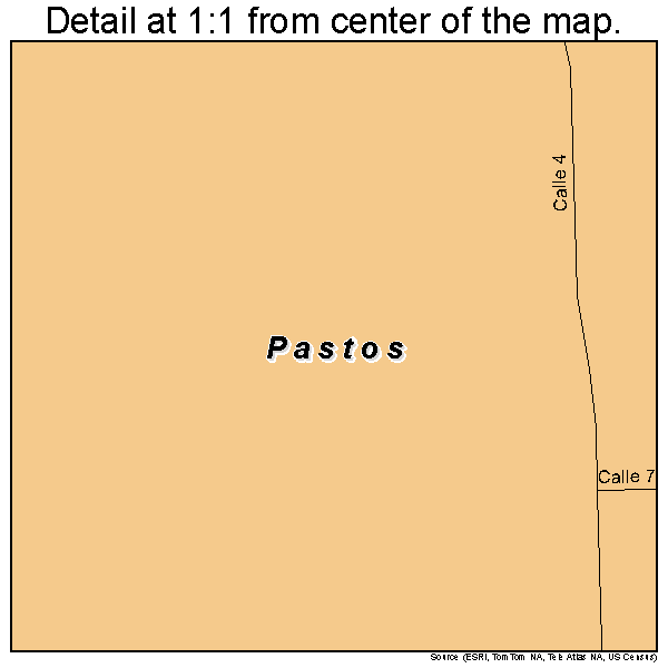 Pastos, Puerto Rico road map detail