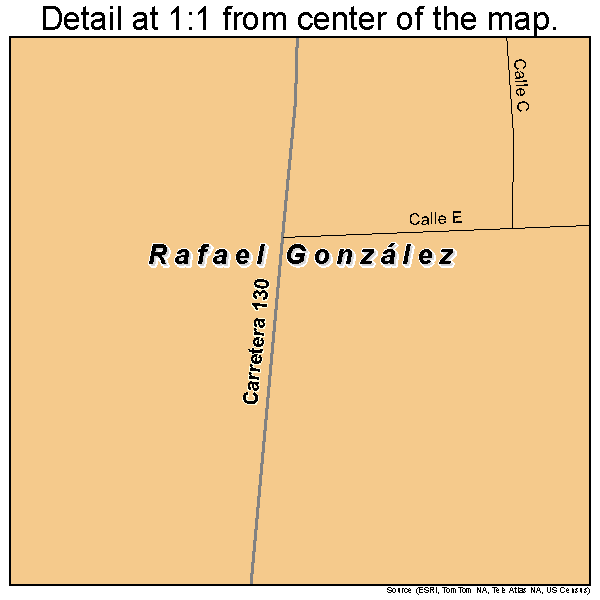 Rafael Gonzalez, Puerto Rico road map detail