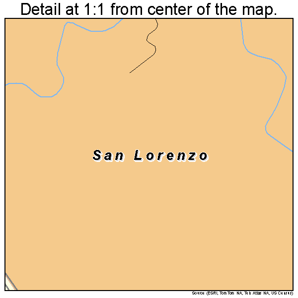 San Lorenzo, Puerto Rico road map detail