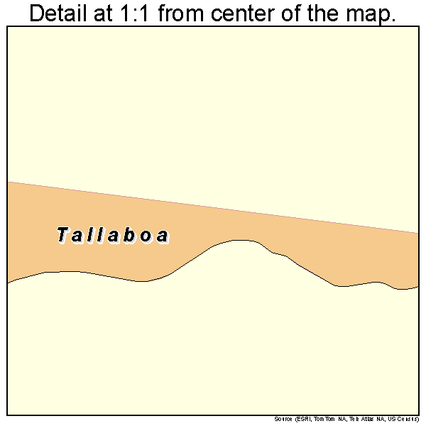 Tallaboa, Puerto Rico road map detail