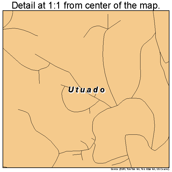 Utuado, Puerto Rico road map detail