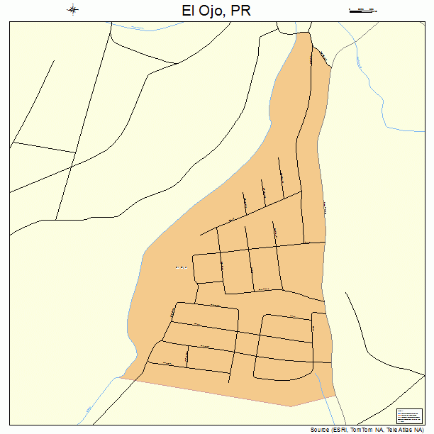 El Ojo, PR street map