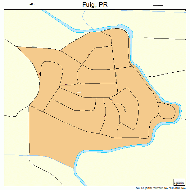 Fuig, PR street map