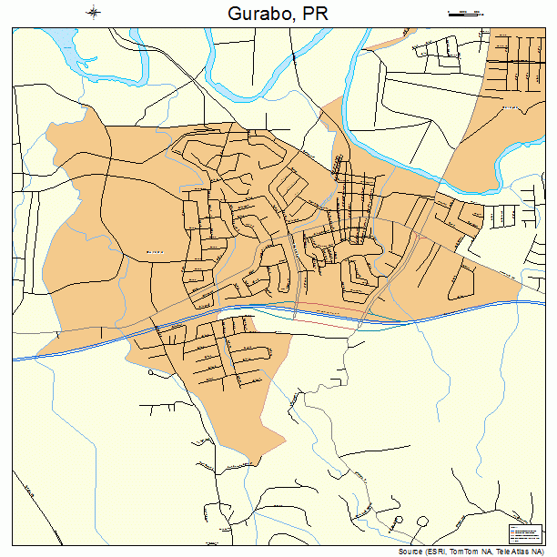 Gurabo, PR street map