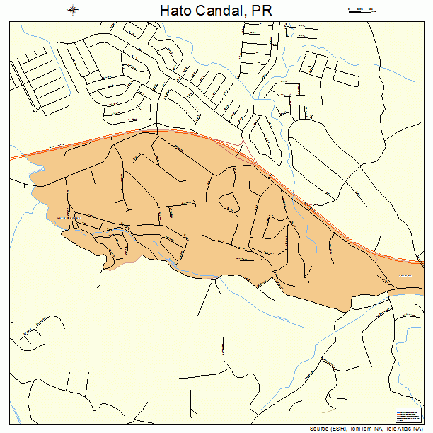 Hato Candal, PR street map