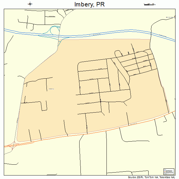 Imbery, PR street map