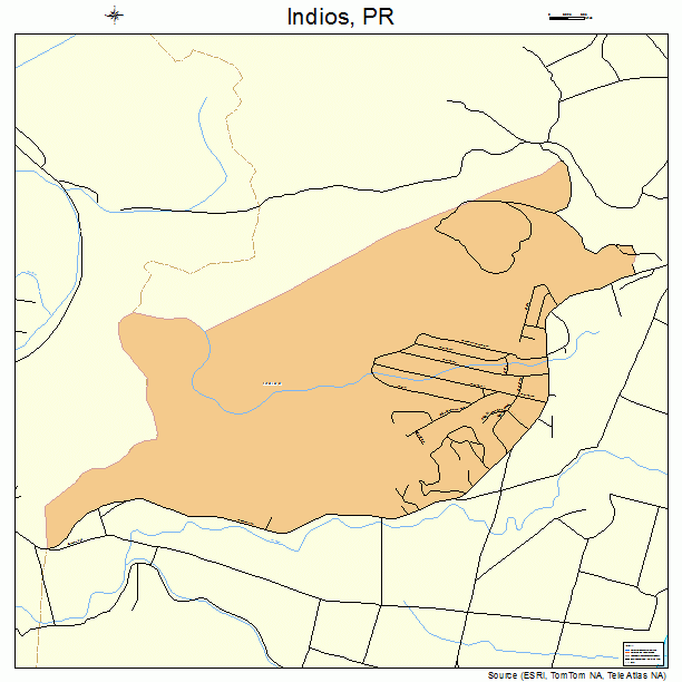 Indios, PR street map