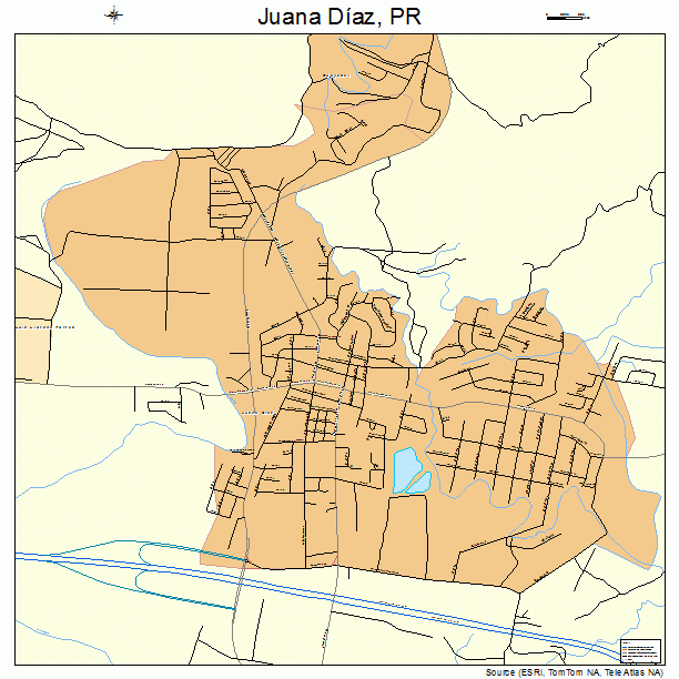 Juana Diaz, PR street map