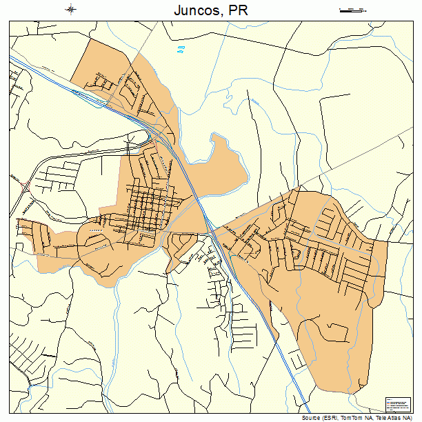 Juncos, PR street map