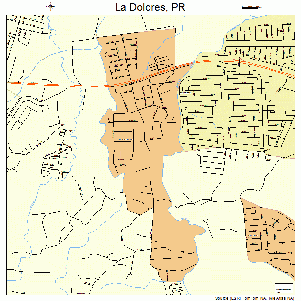 La Dolores, PR street map