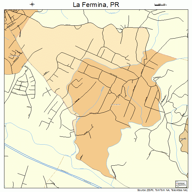 La Fermina, PR street map