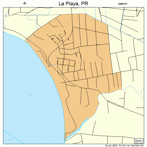 La Playa, PR street map