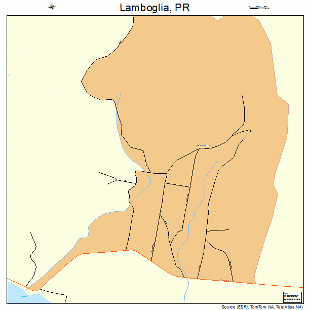 Lamboglia, PR street map