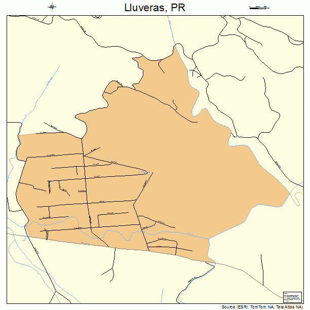 Lluveras, PR street map