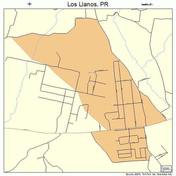 Los Llanos, PR street map