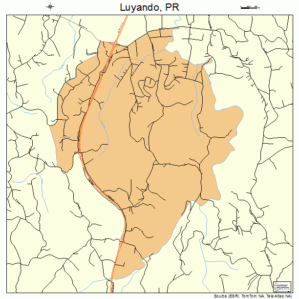Luyando, PR street map