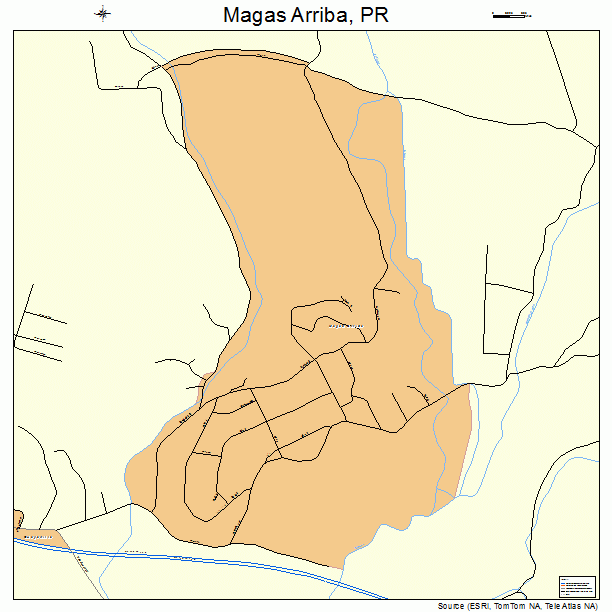 Magas Arriba, PR street map