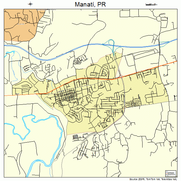 Manati, PR street map