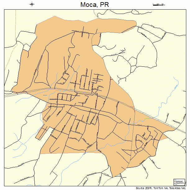 Moca, PR street map