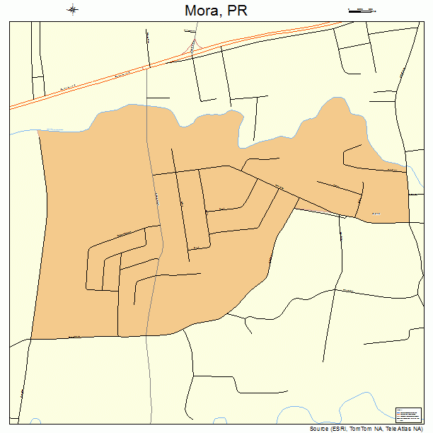 Mora, PR street map