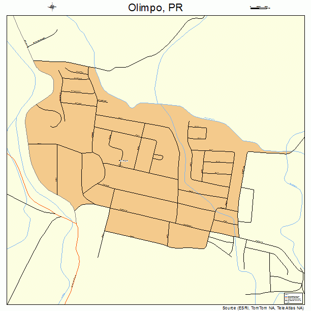Olimpo, PR street map