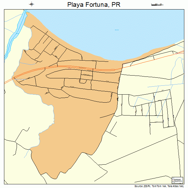 Playa Fortuna, PR street map