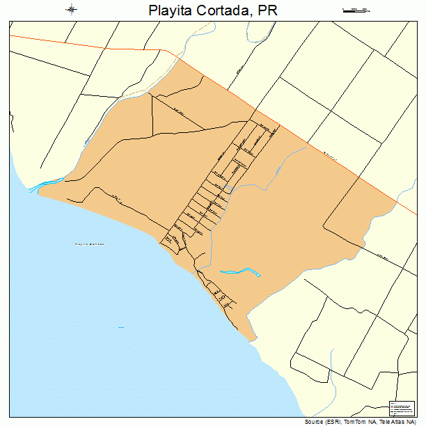 Playita Cortada, PR street map