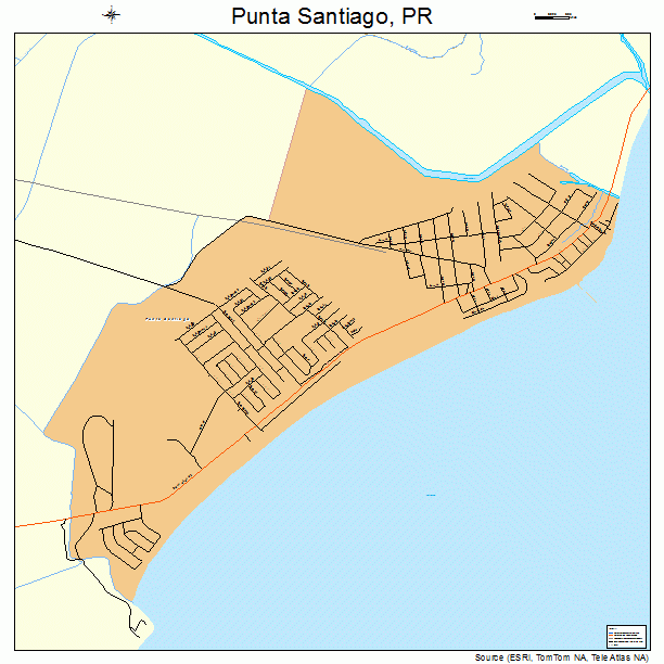 Punta Santiago, PR street map