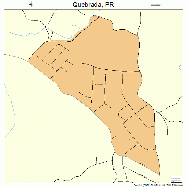 Quebrada, PR street map