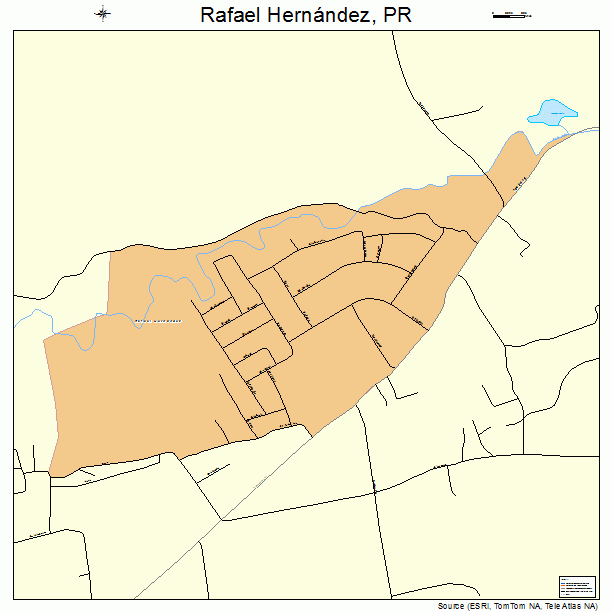 Rafael Hernandez, PR street map