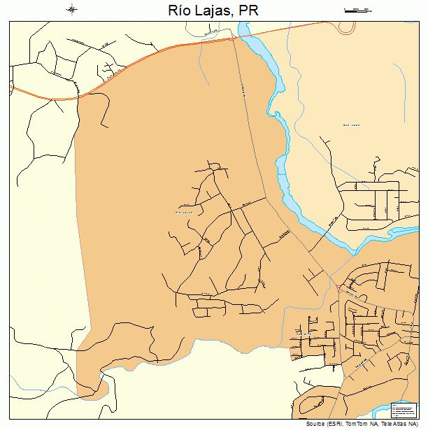 Rio Lajas, PR street map