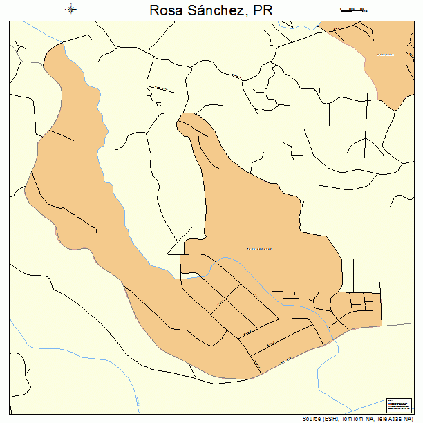 Rosa Sanchez, PR street map