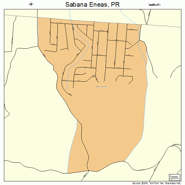 Sabana Eneas, PR street map