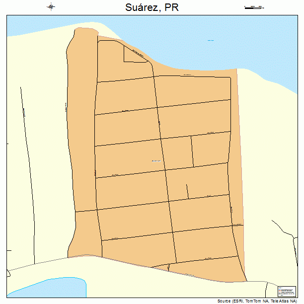 Suarez, PR street map