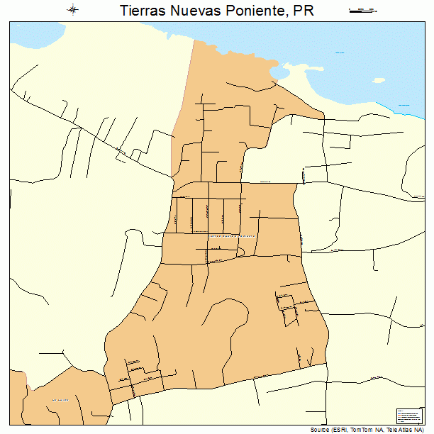 Tierras Nuevas Poniente, PR street map