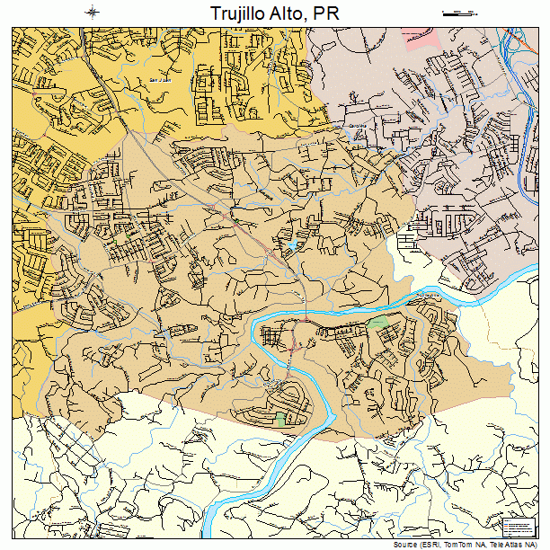 Trujillo Alto, PR street map