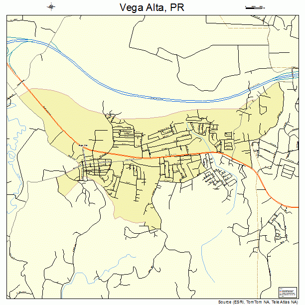 Vega Alta, PR street map