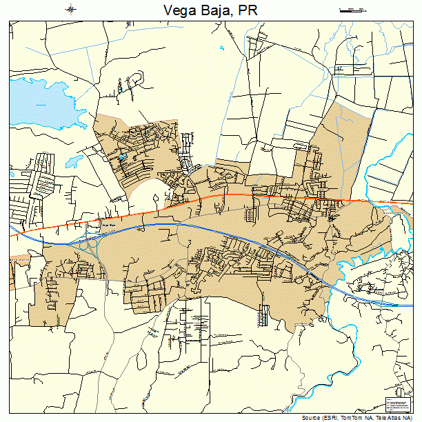 Vega Baja, PR street map