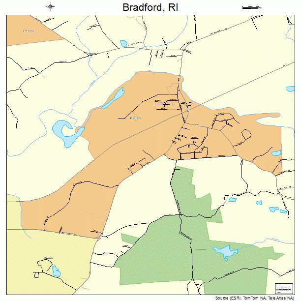 Bradford, RI street map