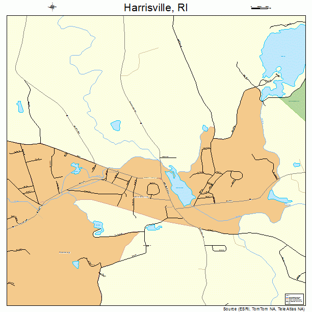 Harrisville, RI street map