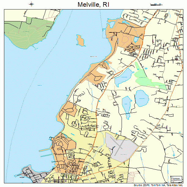 Melville, RI street map