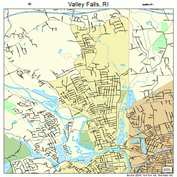 Valley Falls, RI street map