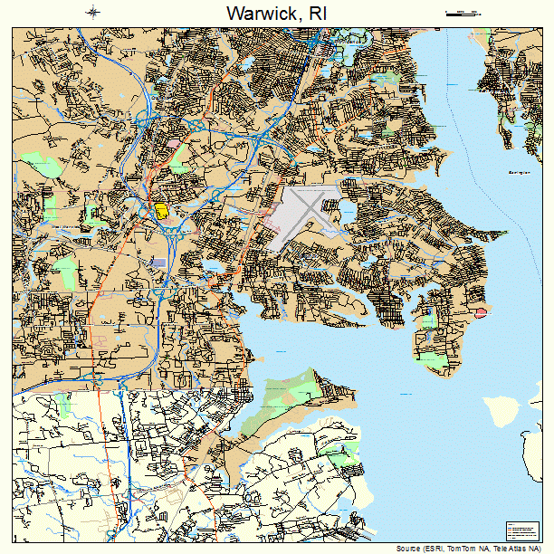 Warwick, RI street map