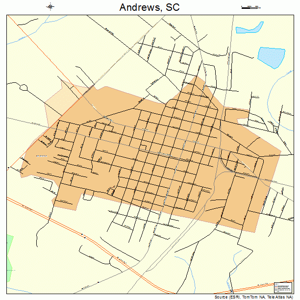 Andrews, SC street map
