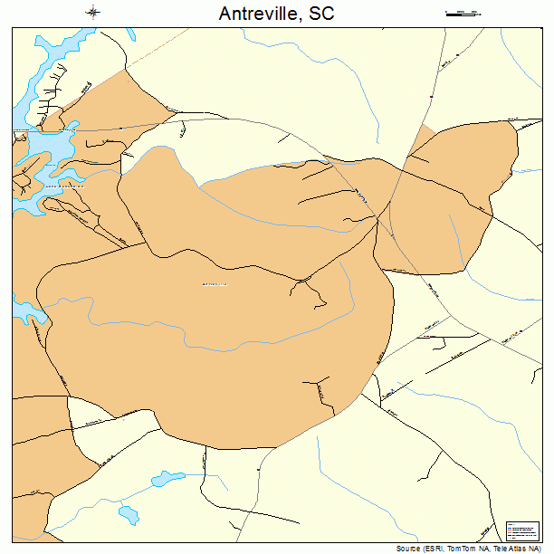 Antreville, SC street map